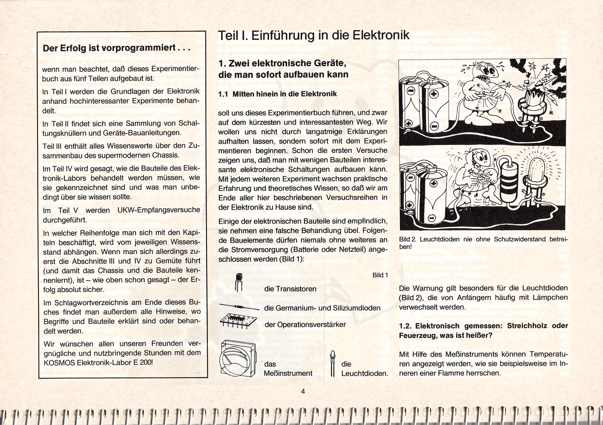 Kosmos Elektronik Labor E200 Handbuch Seite 4